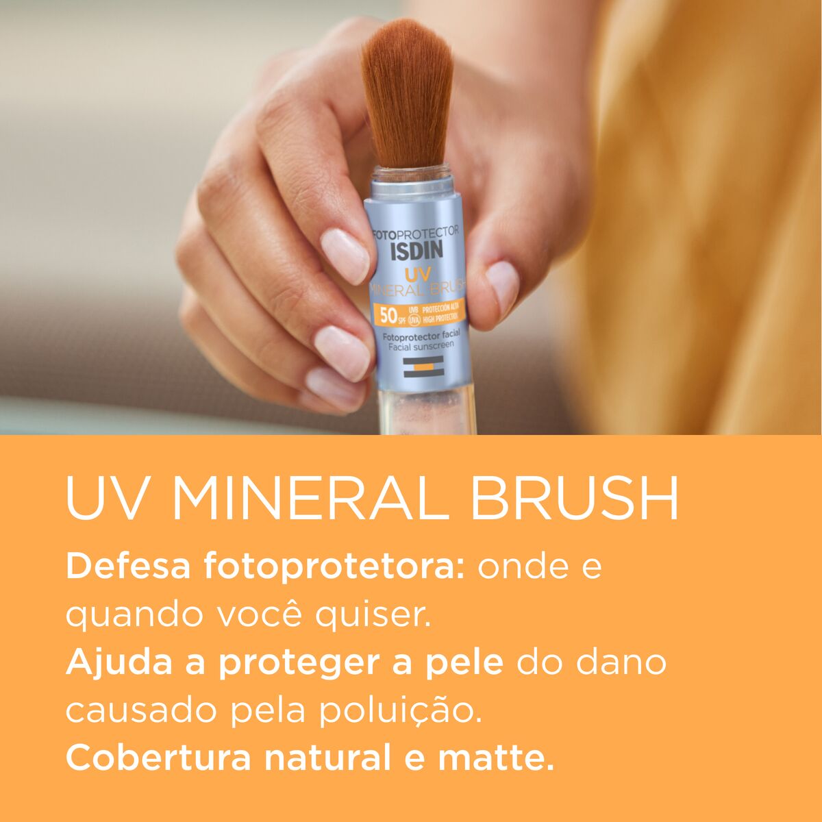 Protetor Solar em Pó Isdin UV Mineral Brush FPS50 2g - Imagem 5
